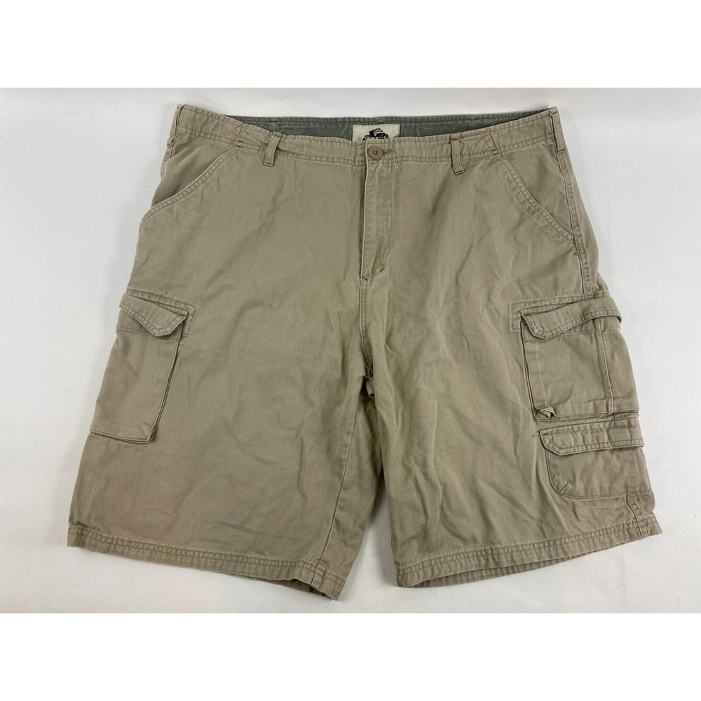 Old Mill Shorts Men's Size 40 Tan Cargo Pockets w Flaps Outdoors Hiking RN#20849